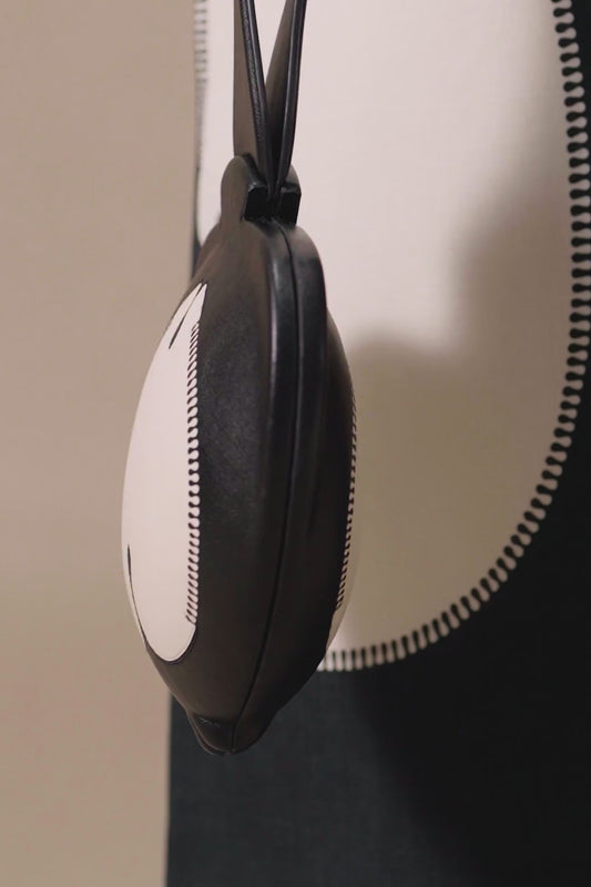 Faux Leather Raahat Top Handle Bag – Black