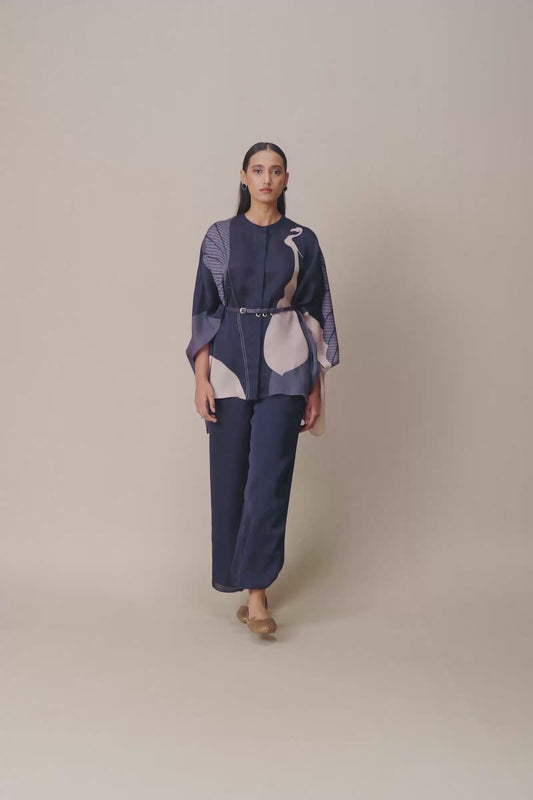 Organza Iha Shirt Set – Purple